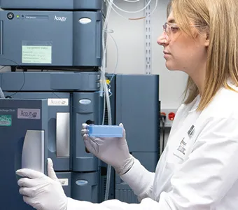 Mass spec in QC lab