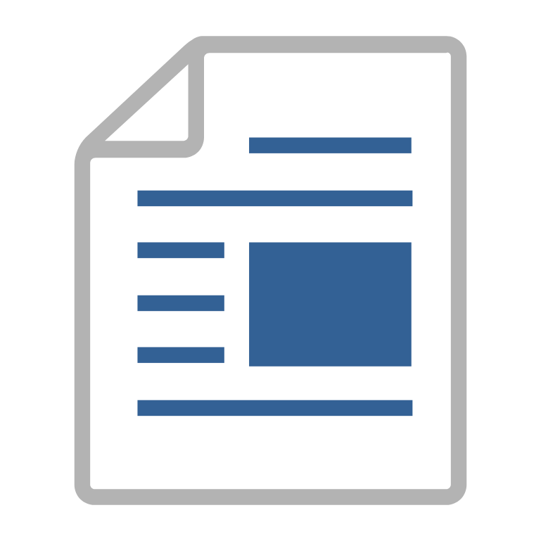 Paper icon with image and text, representing genome editing feature articles