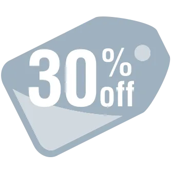 Tag with 30 percent off