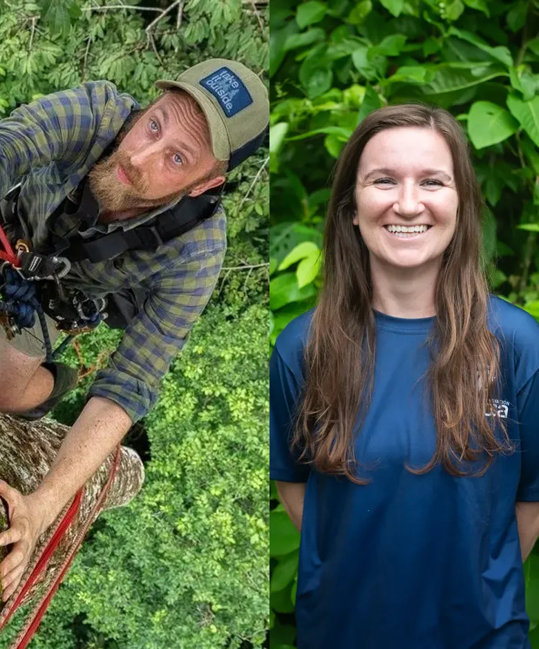 Andrew Whitworth and Eleanor Flatt from Osa Conservation