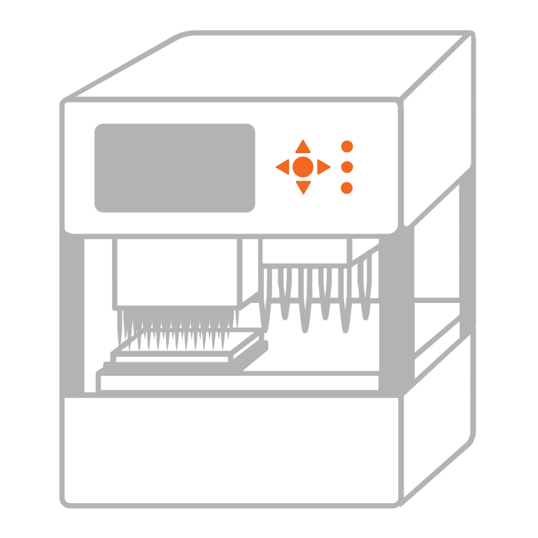 Next generation sequencing – NGS – automation instrument icon