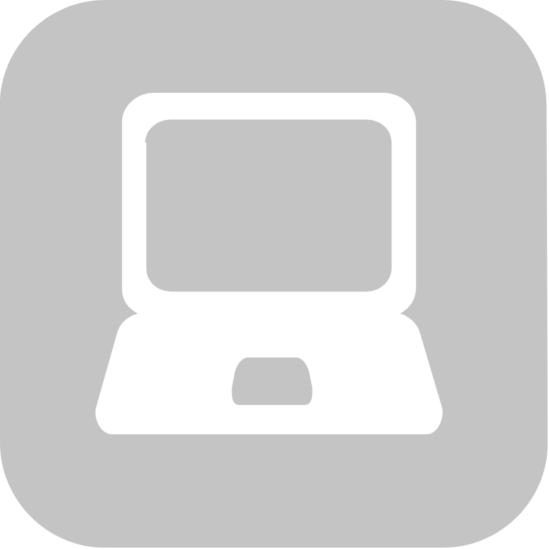 Resource widget icon of laptop, representing website page