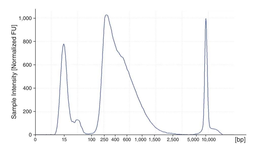Fragmentation traces for for Tnx Transposase