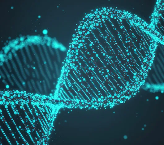3D digital illustration of human DNA