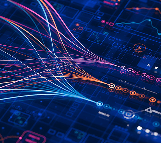 Digital network of fibers in circuitboard