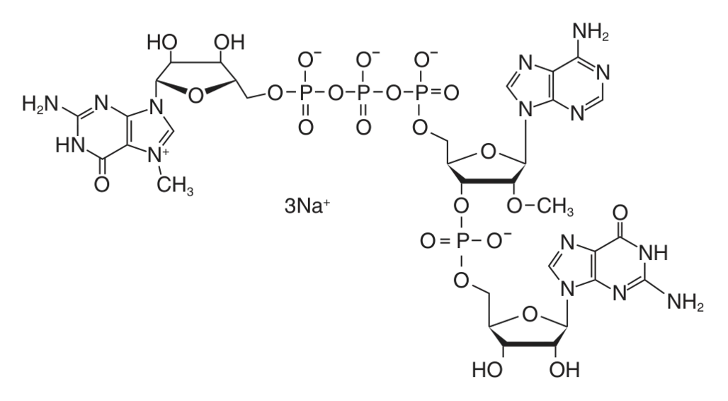 Molecular structure of CleanCap Reagent AG