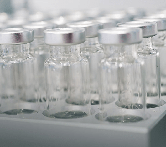 Glass vials for liquid samples